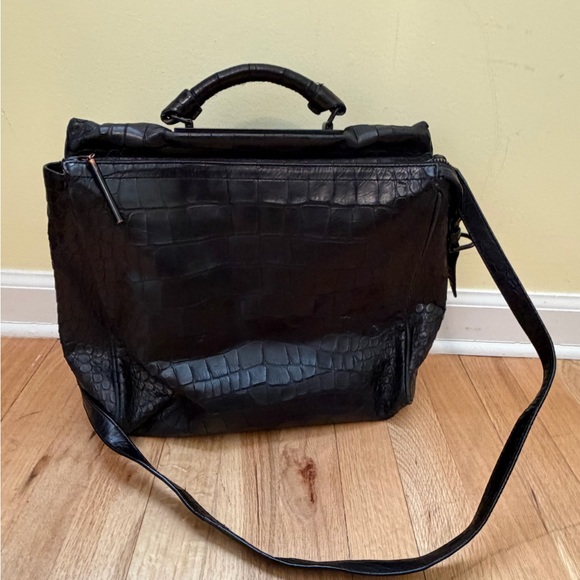 3.1 Phillip Lim Black Embossed Leather Bag
